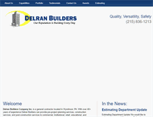 Tablet Screenshot of delranbuilders.com